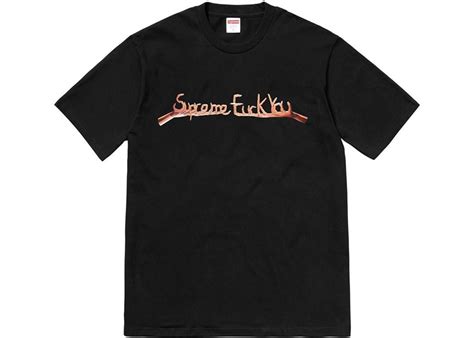 SLUM LTD Supreme Fuck You Tee Black