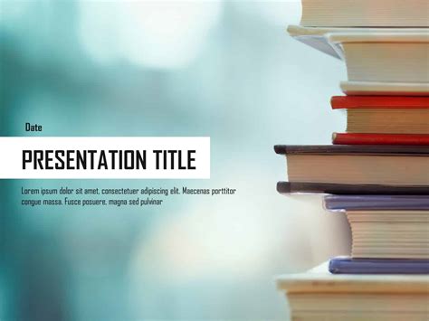 Education Presentation Cover Slide Powerpoint Template Slideuplift