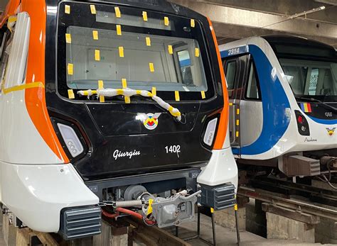 Foto Noul Tren Alstom Metropolis Pentru Metrorex A Ajuns La Depoul Berceni