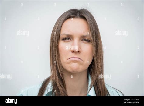 Brunette Sad Face Hi Res Stock Photography And Images Alamy