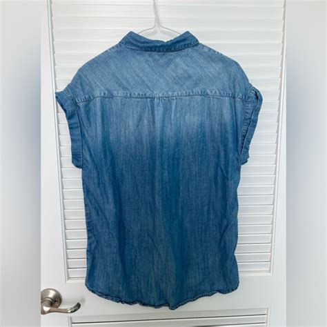 Beachlunchlounge Tops Beach Lunch Lounge Denim Shirt Poshmark