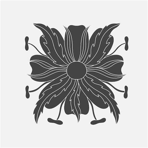 Premium Vector Art Nouveau Style Flower Plant Basic Element 19201930