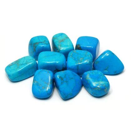 Blue Howlite Tumble Stone 20 25mm