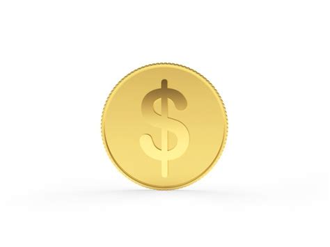 premium photo  gold dollar coin