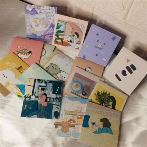 Cute Korean Greeting Cards Annyeong Kpop Aesthetic Korean Cards | Lazada PH