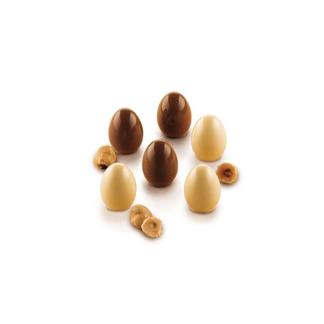 Forma silikonowa do czekoladek 3D - SilikoMart - Choco Egg, 15 szt.