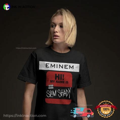 Eminem Hi My Name Is Slim Shady Unisex T Shirt