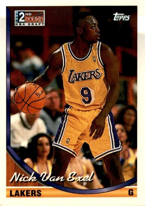 Nick Van Exel Topps Nd Round Nba Draft Basketball Los