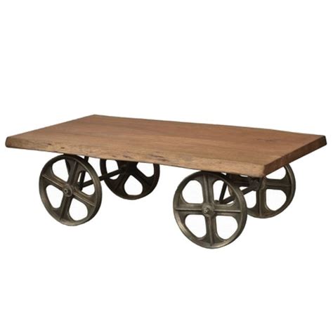 Стол на колесах Industrial Coffee Table on Wheels по цене 78 900 руб ...