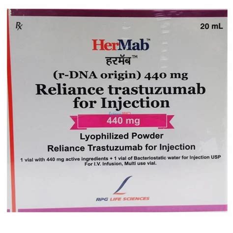 440mg Reliance Trastuzumab Injection At Rs 2750 Box Trasturel