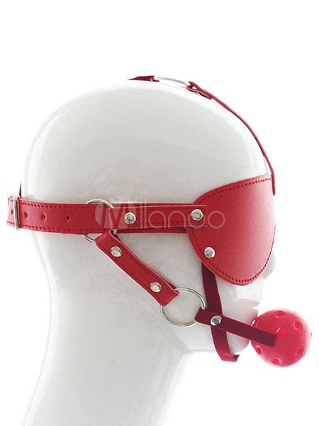Hood Mouth Gag Eye Patch Oral Sexy Adult Bdsm Game Slave Sex Toys Head Restraint Milanoo