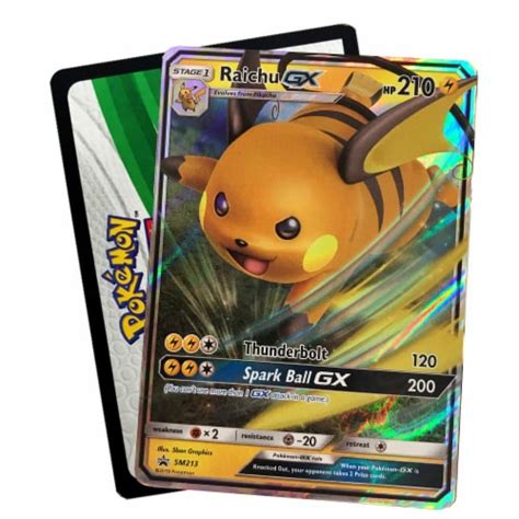 Pokemon TCG Sun Moon Hidden Fates Raichu GX Collector S Tin 1