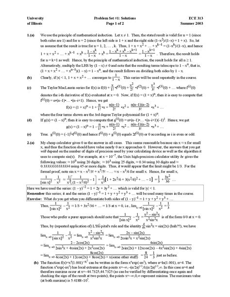 Solutions to Problem Set 1 - Probability with Engineering Applications ...