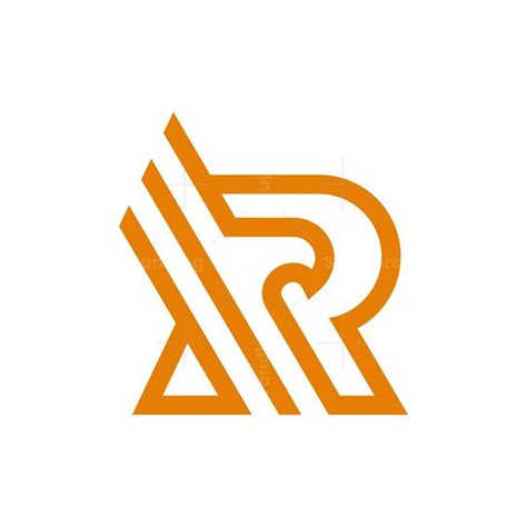 Minimalist R Eagle Logo Custom Logo Design Lettering Logo