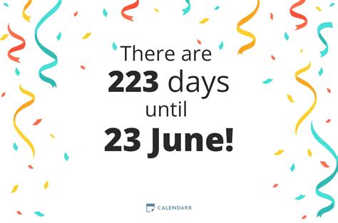 How Many Days Until June 23