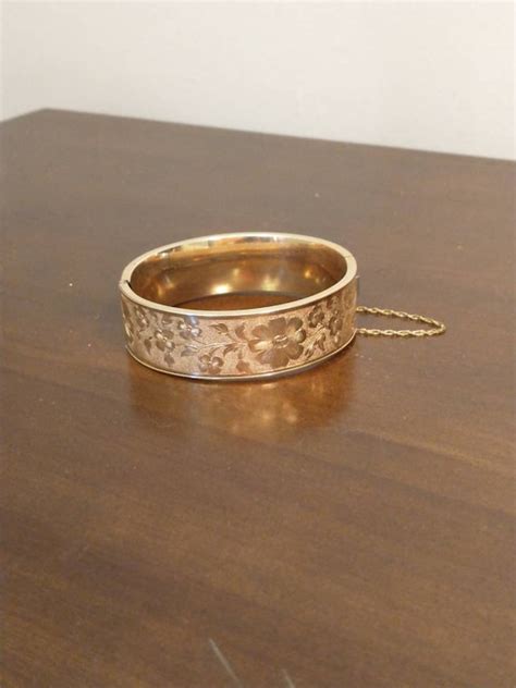 Antique Floral Etched Gem