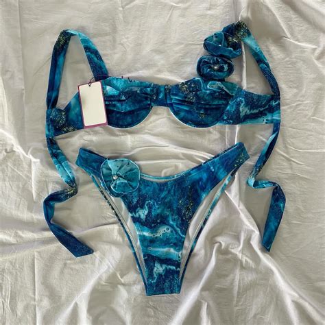 Floral Push Up Bikini Set 2024 Swimwear Brasiliano Ad Alta Vita Donne Sexy Da Spiaggia Sexy Da