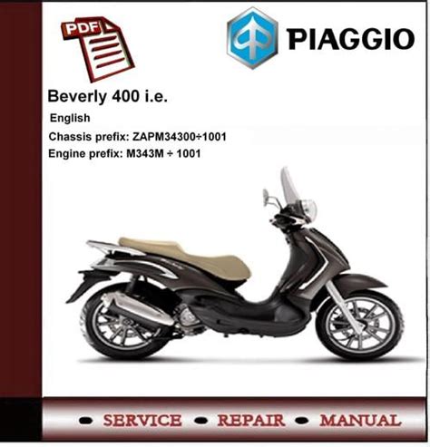 Piaggio Beverly 400 I E Workshop Service Repair Manual Tradebit