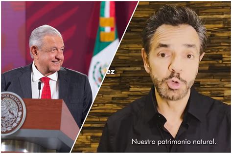 Esto le respondió AMLO a Eugenio Derbez y artistas contra el Tren Maya