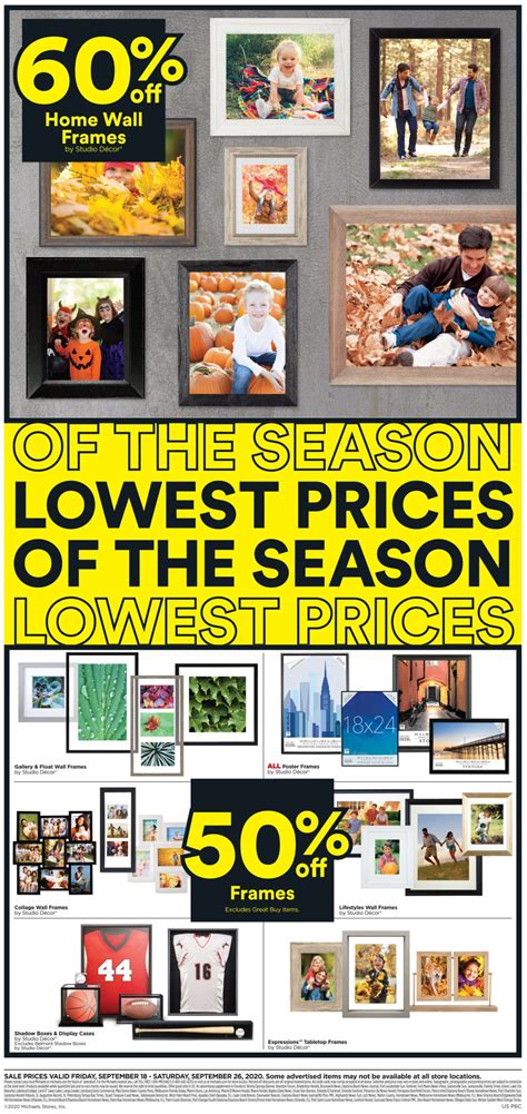 Michaels Weekly Ad Sep 18 – Sep 26, 2020