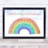 Vicki Brown Look For Me In Rainbows Watercolour Rainbow And Clouds Song