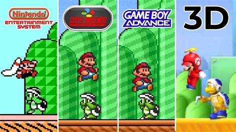 Super Mario Bros Nes Vs Snes Vs Gba Vs D Graphics