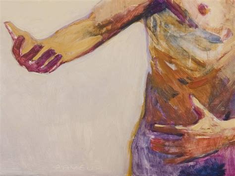 Modern Expressionist Nude Of A Man Painting By Olivier Payeur Saatchi Art