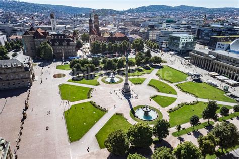 Luftaufnahme Stuttgart Schlossplatz Im Innenstadt Zentrum In