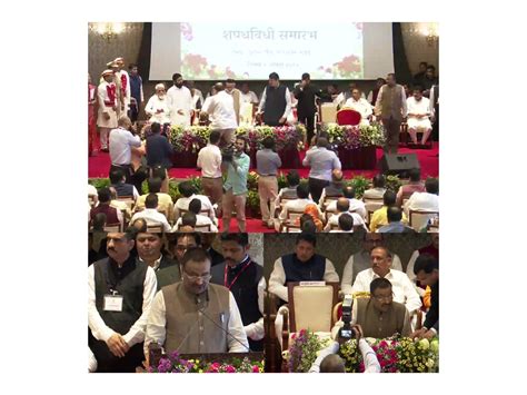 Maharashtra Cabinet Ministers Take Oath To Eknath Shindes Council