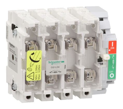 GS1LD4 Рубильник с предохранителем Schneider Electric TeSys GS 160А 4P ...