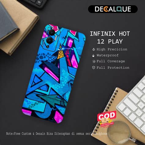 Jual Infinix Hot Play Garskin Hp Stiker Hp Skin Handphone Stiker Casing Anti Jamur Custom Isi