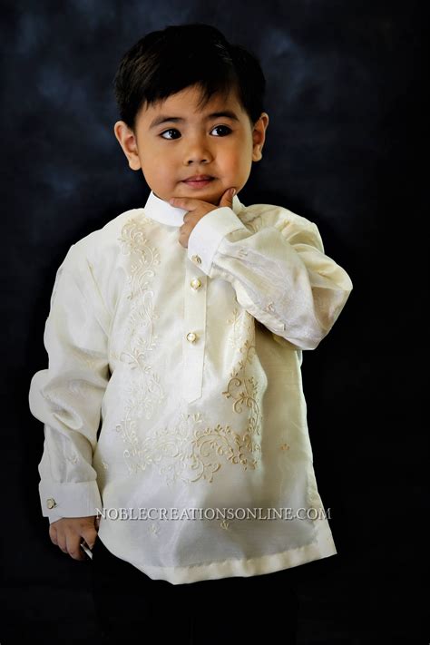 Barong Tagalog With Inner Lining Philippine National Costume Etsy