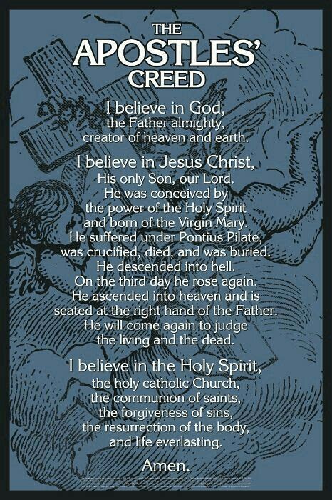 Words To The Apostles Creed Prayer