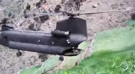 Chinook Extracts Troops With Blades Inches From Mountainside World