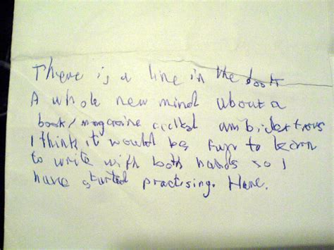 less code, more software: Writing left handed