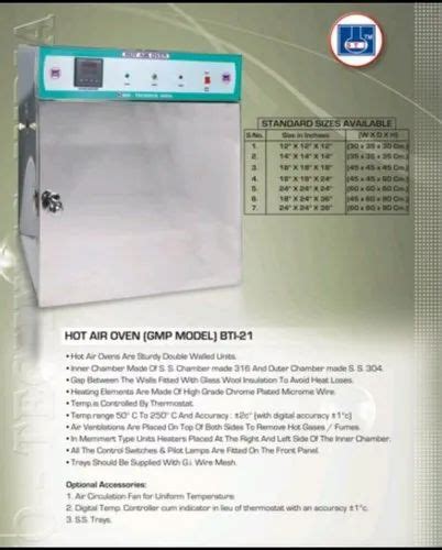 Hot Air Oven Gmp Model At Best Price In Vasai By Star Electronic System Co Id