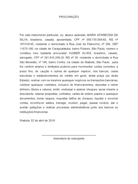 procuracao bancaria