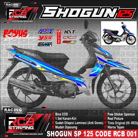 Jual Sticker Striping Variasi Suzuki Shogun SP 125 Robot Stiker