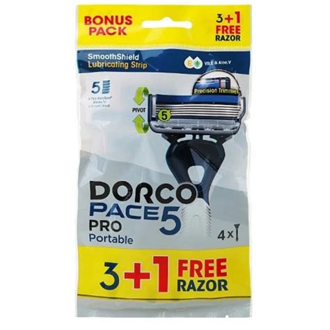 DORCO PACE 5 PRO Jednorazowa maszynka do golenia dla mężczyzn 4 szt