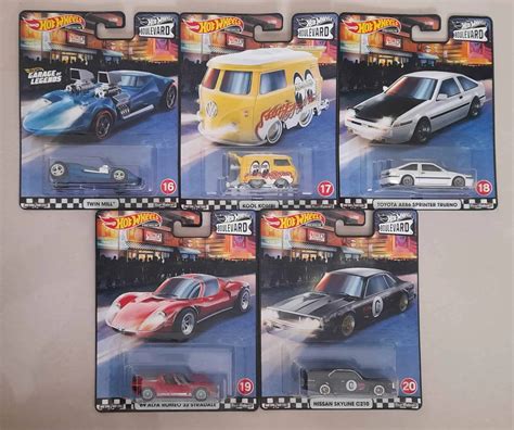 Hot Wheels Boulevard Set D 2020 Completo 5 Miniaturas Universo Hot Wheels