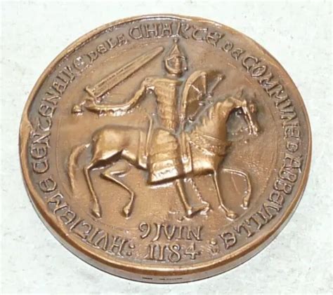 Medaille En Bronze Eme Centenaire De La Charte De Commune D Abbeville