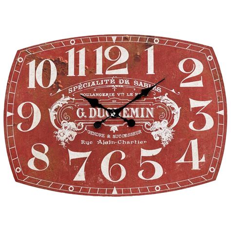 Часы настенные механические красные 107343 - купить за 3740 руб в ...