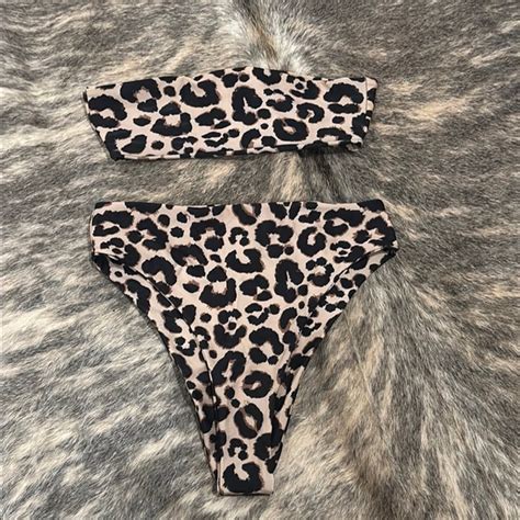Nasty Gal Swim Leopard Print Bikini Set Poshmark