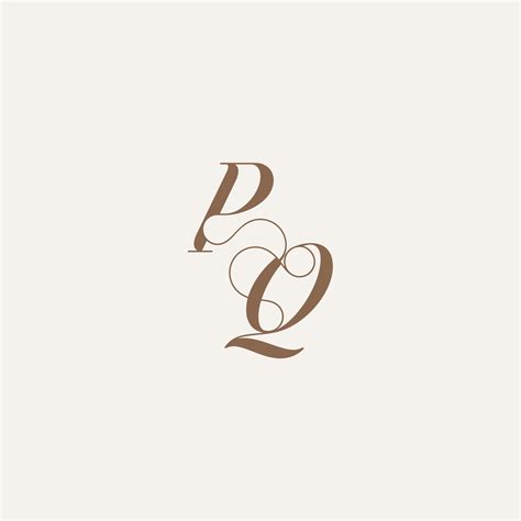 Initial Monogram Logo Wedding Concept Design Ideas Pq Luxury And