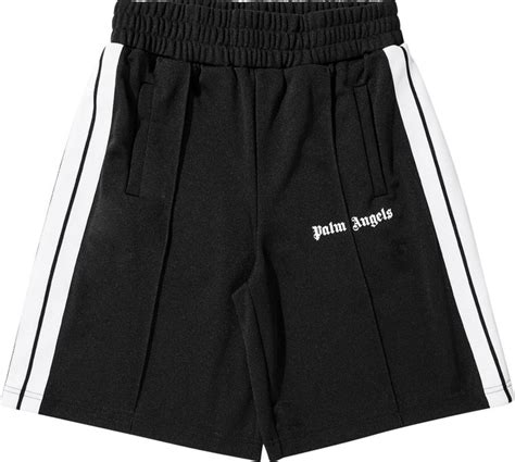 Buy Palm Angels Classic Track Shorts Butter Black