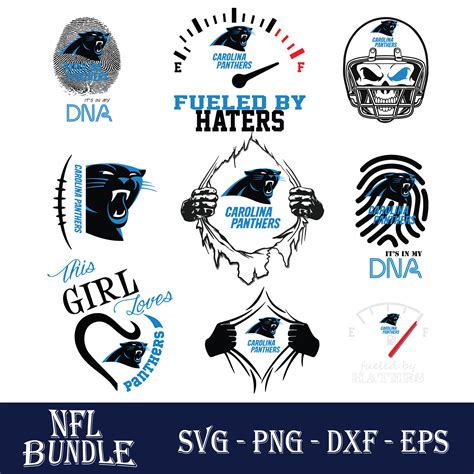 Carolina Panthers Bundle Svg Carolina Panthers Svg Nfl Svg Inspire