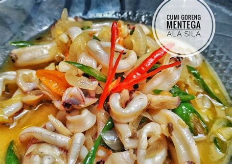 resep cumi goreng mentega oleh bernadexta sila cookpad