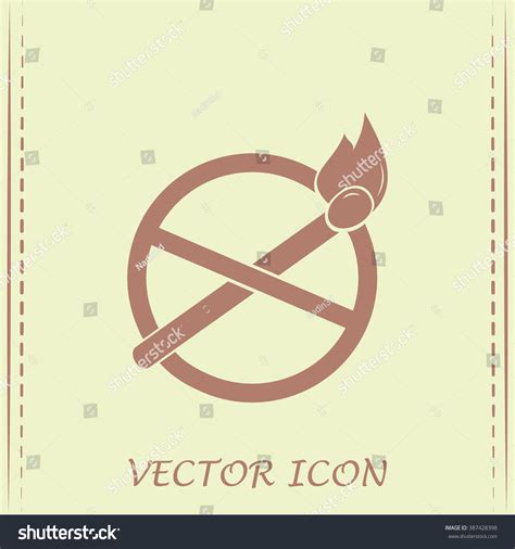 No Naked Flame Warning Sign Vector เวกเตอรสตอก ปลอดคาลขสทธ 387428398 Shutterstock