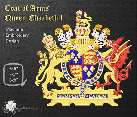 Coat Of Arms Queen Elizabeth I Official Coat Of Arms Of The British