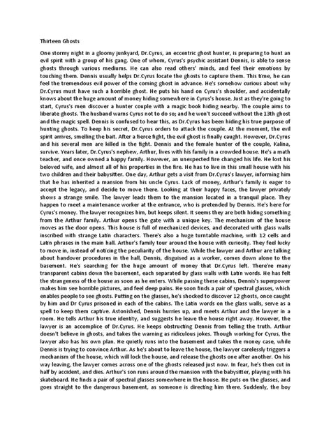 13 Ghosts Pdf